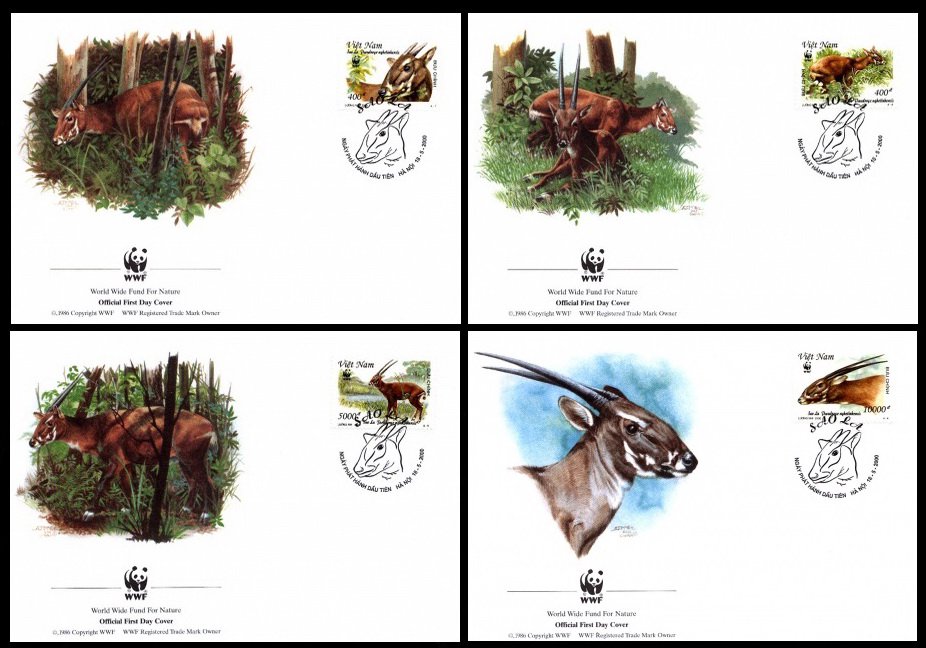 Вьетнам 2000, Фауна, Антилопы Саола WWF КПД