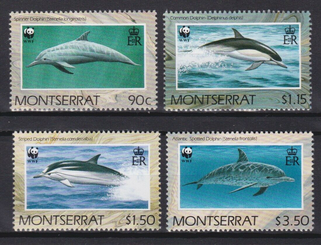 Монтсеррат 1990 охраняемая морская фауна дельфины