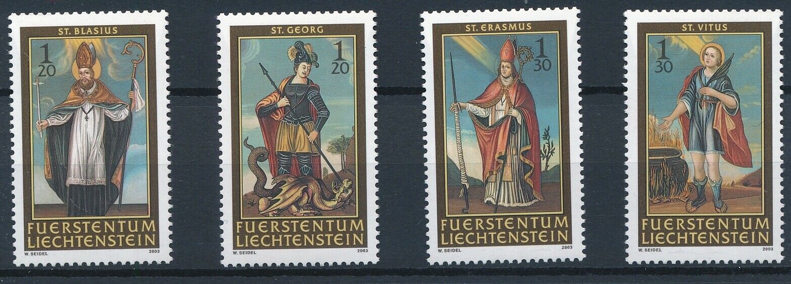 Лихтенштейн 2003 искусство живопись религия Святые