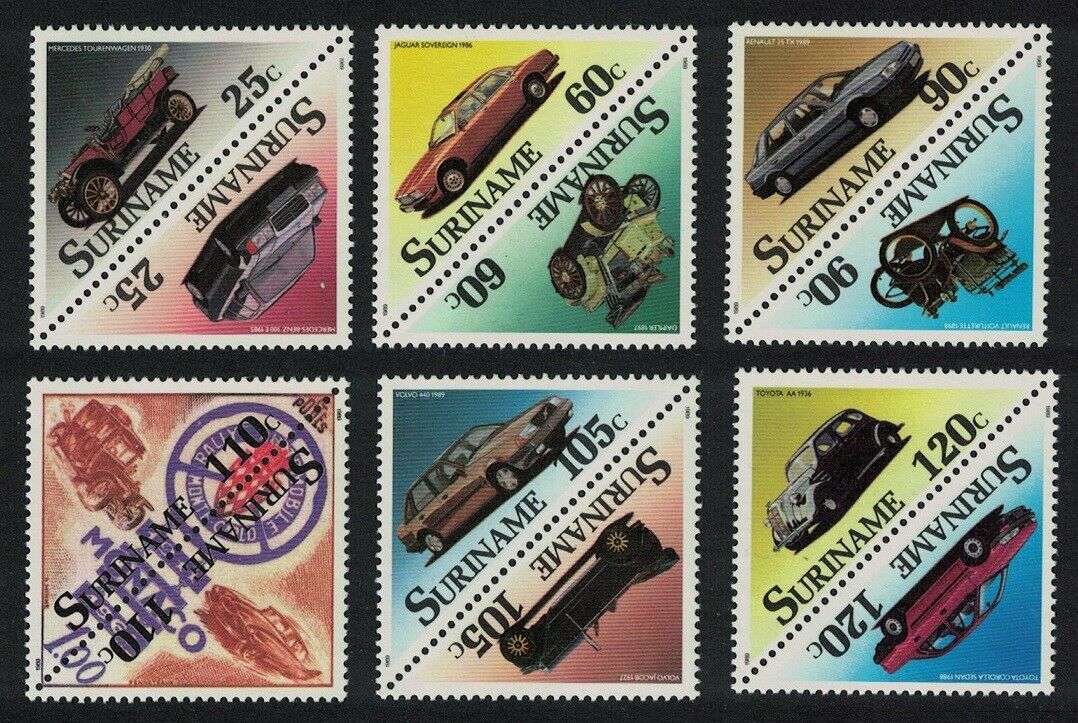 Суринам 1989 транспорт автомобили история автомобилестроения