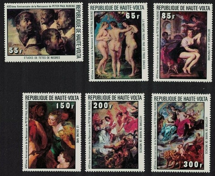 Верхняя Вольта 1977 искусство живопись Рубенс 400-летие