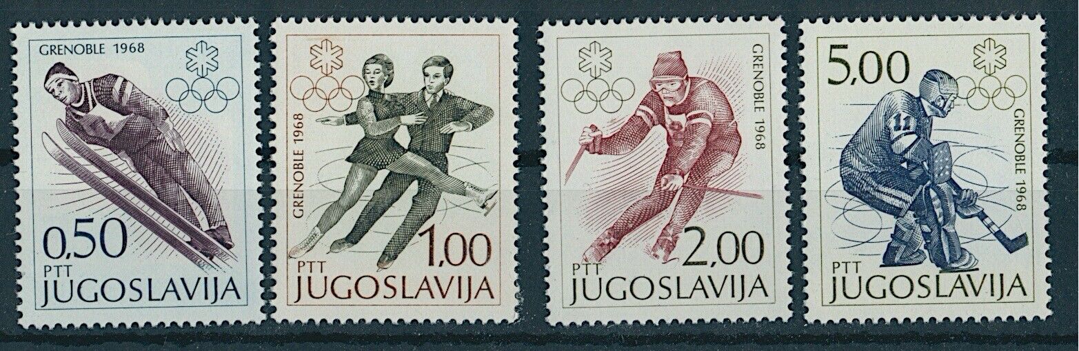 Югославия 1968 спорт зимние Олимпийские игры в Гренобле Франция
