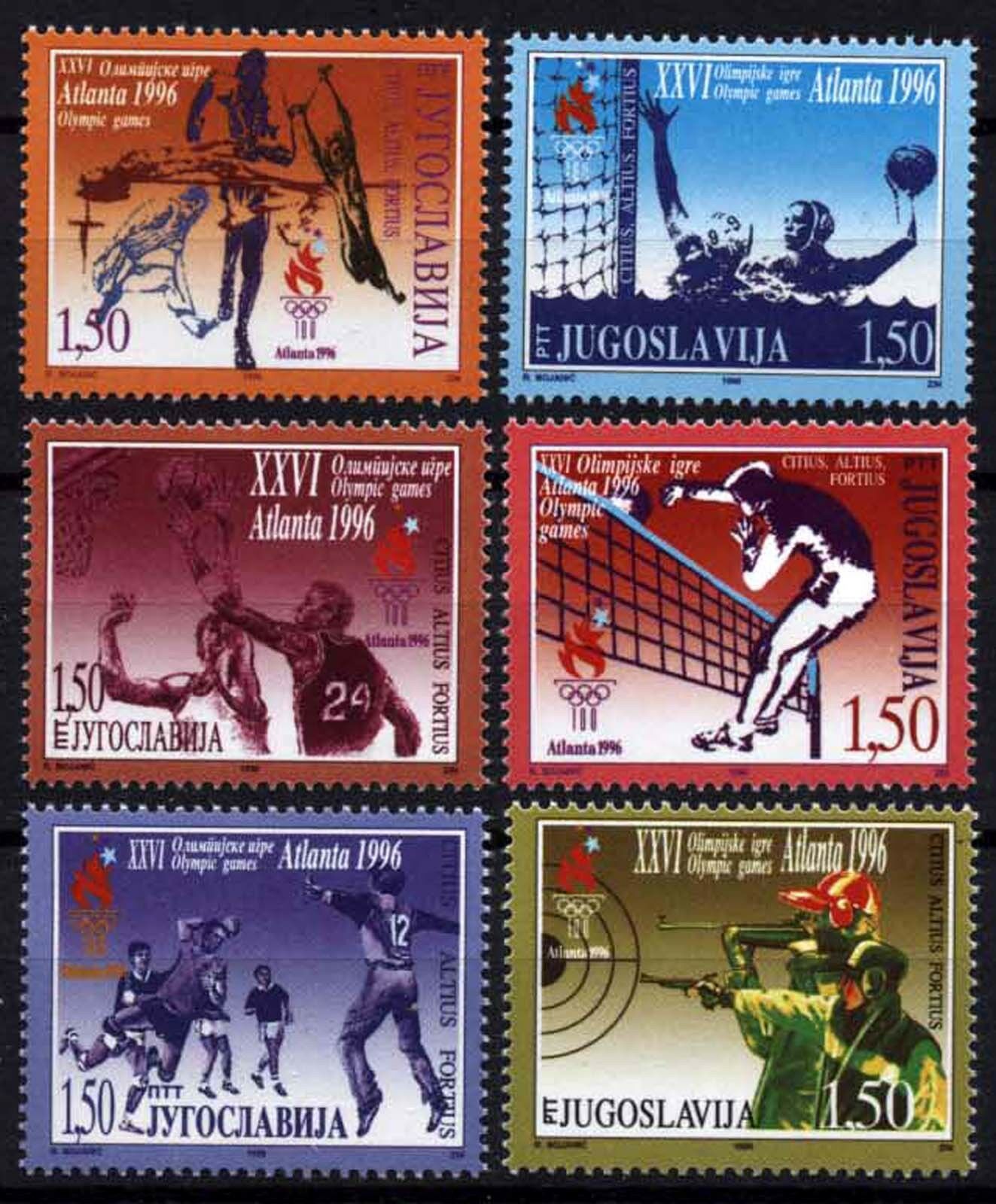 Югославия 1996 спорт летние Олимпийские игры в Атланте США