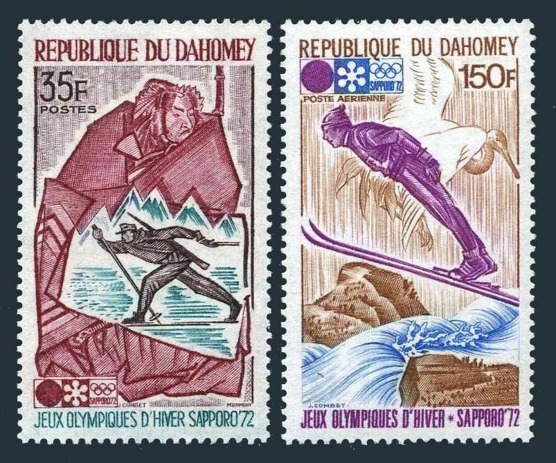 Дагомея (Бенин) 1972 спорт зимние Олимпийские игры Саппоро Япония, лыжи