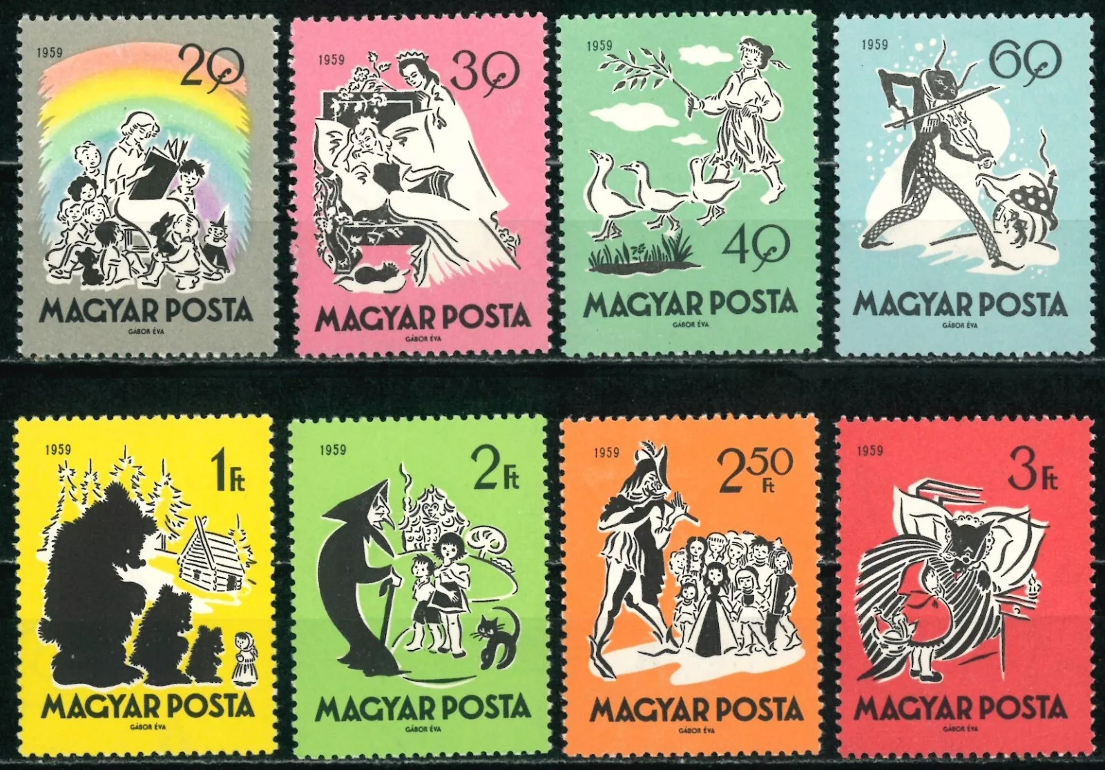 Венгрия 1959 детская литература любимые сказки Три медведя, Красная шапочка и др.