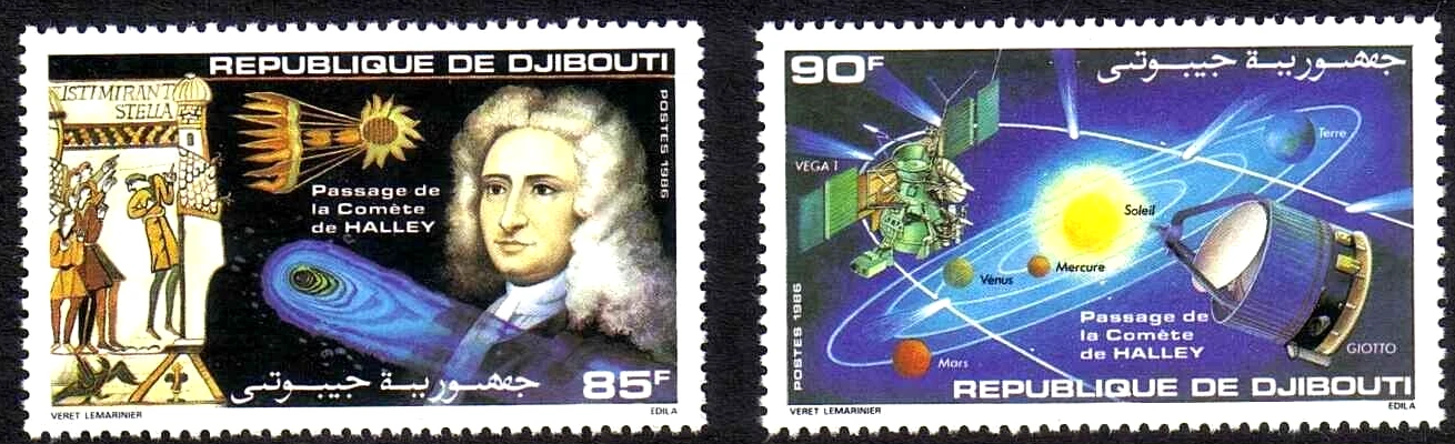Джибути  1986 космос комета Галлея, Джотто