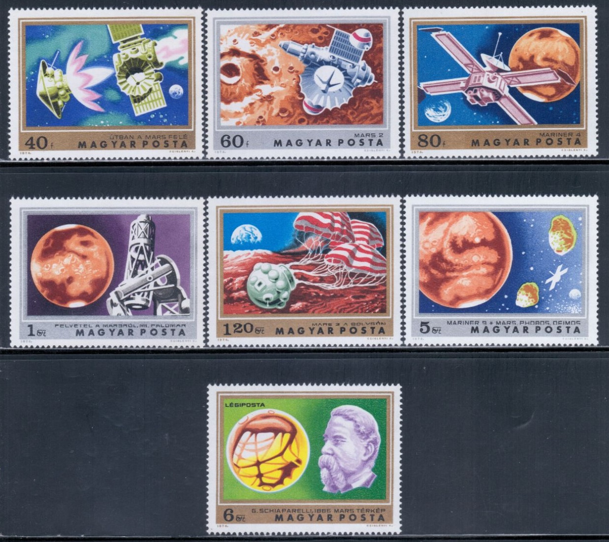 Венгрия 1974 космос исследования Марса