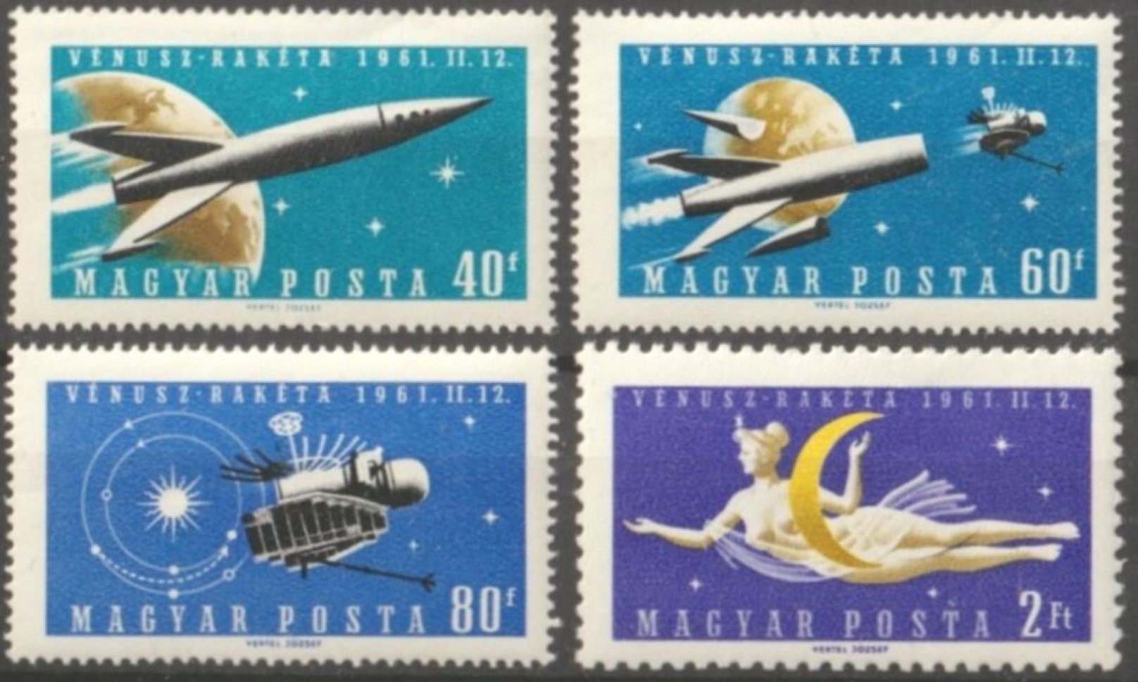 Венгрия 1961 космос освоение АМС Венера-1
